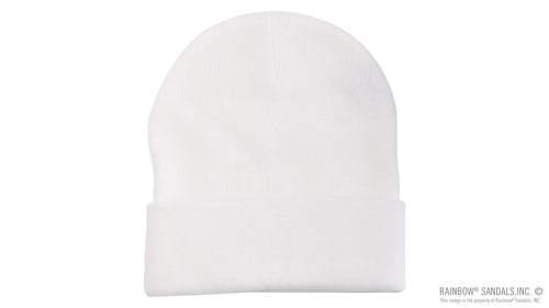 Basic Cuff Beanie with Long Ride Patch 100% Acrylic