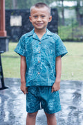 Boys Aloha Shorts Azure Pohinahina