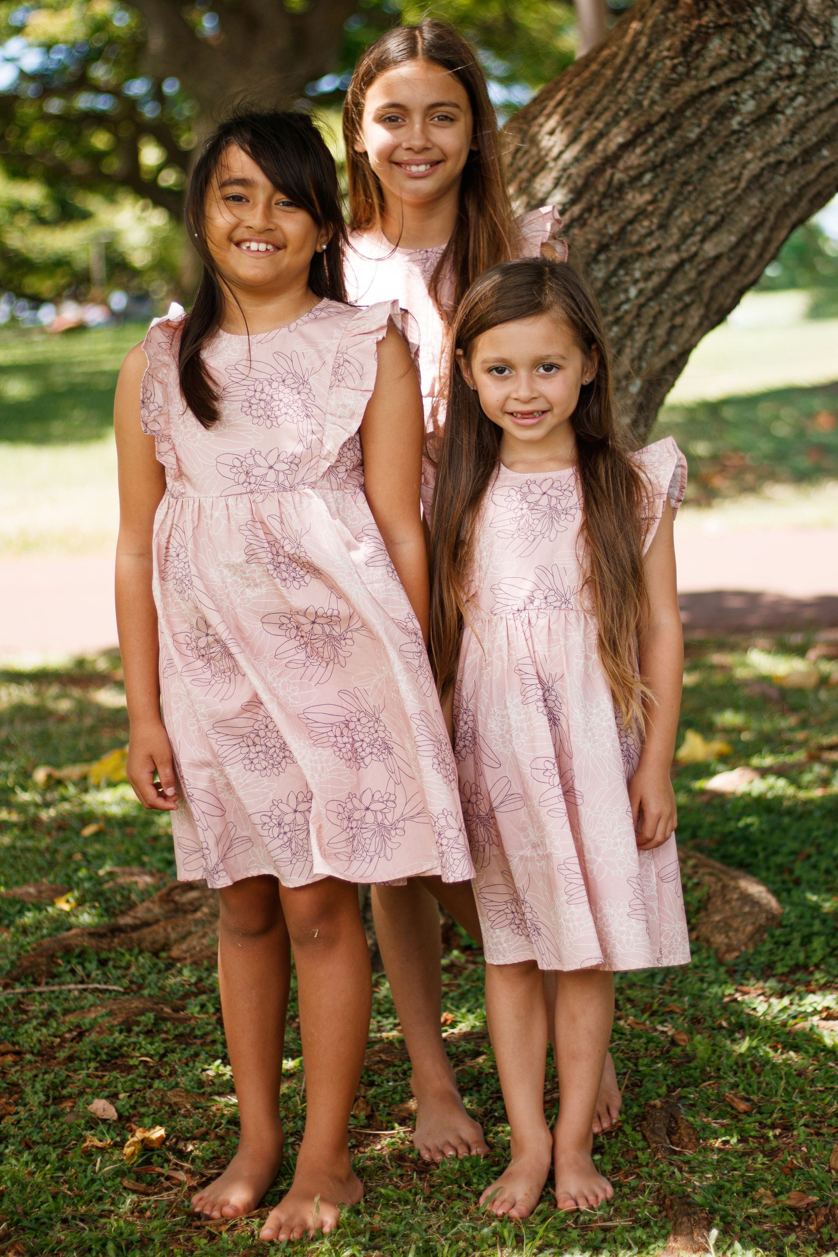 Girls Dress Maila Opal Pink Pua Melia