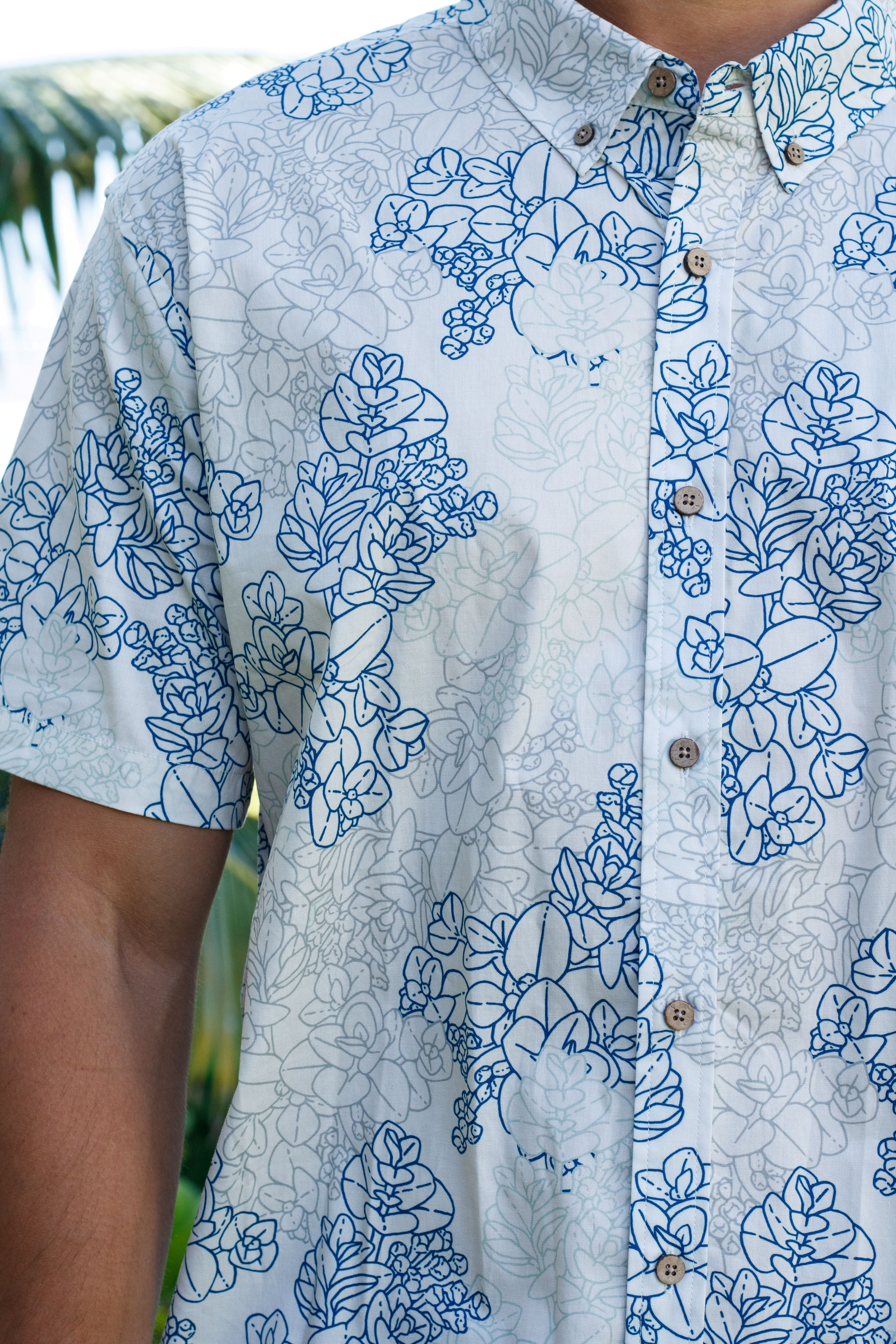 Men's Aloha Shirt Ocean Swell Liko