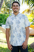 Men's Aloha Shirt Ocean Swell Liko